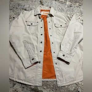 Super Bowl LVII 2024 Kansas City Chiefs NFL Beige Workwear Jacket Women's M